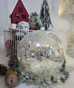 Glaskugel silber